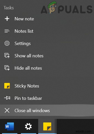 【解決】Sticky Notes(付箋)のアイコンがタスクバーで結合されないときの対処法