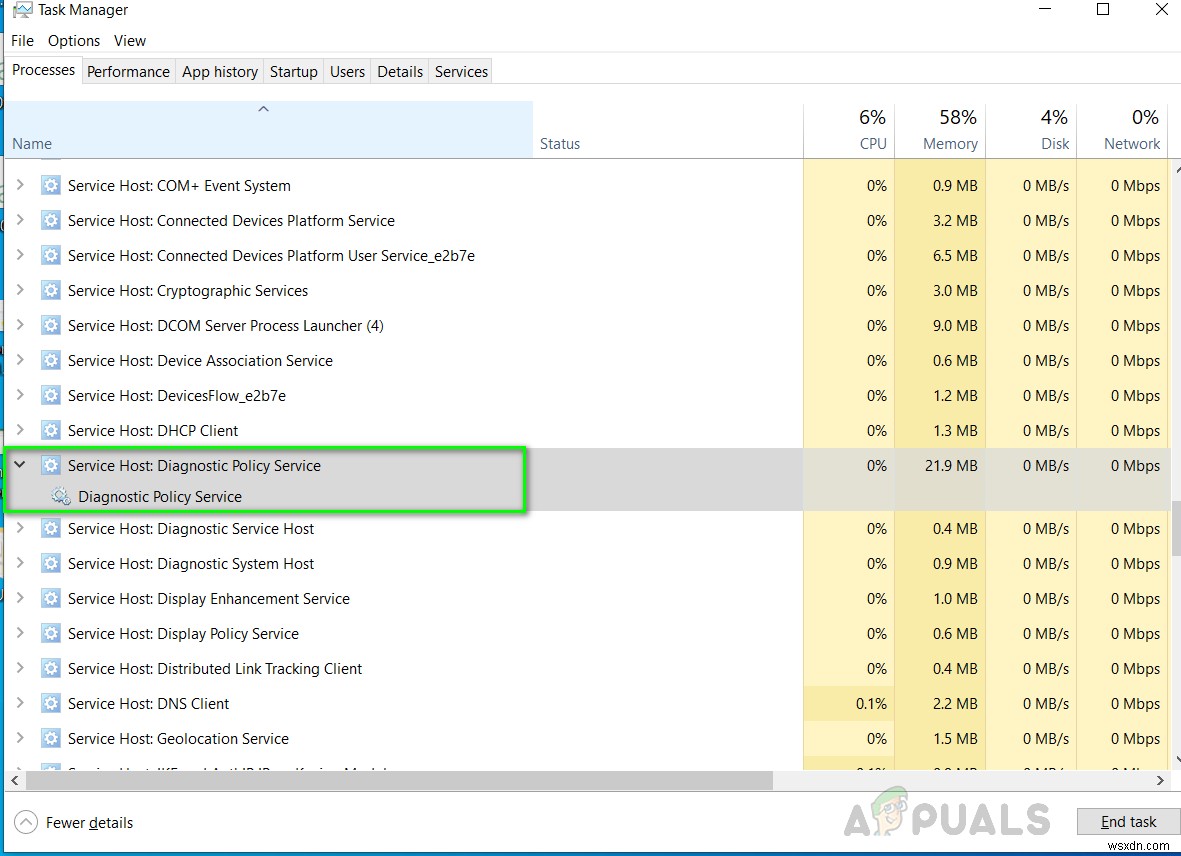 【解決法】サービスホスト:診断ポリシー サービスのCPU・メモリ使用率が高い場合の対処法