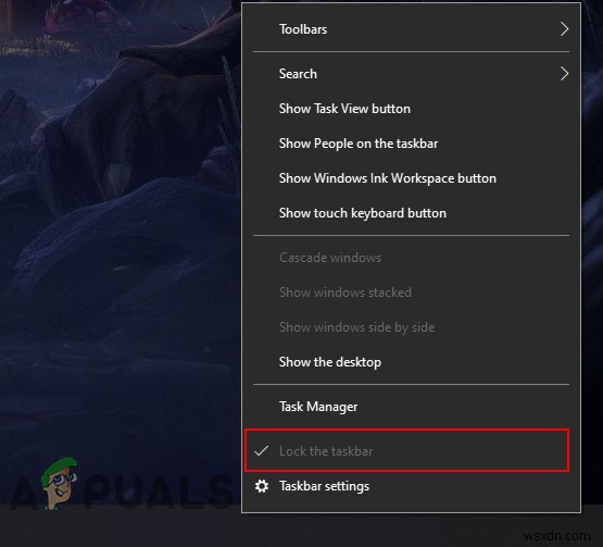 Windows 10で「タスクバーをロックする」を無効化・有効化する2つの方法