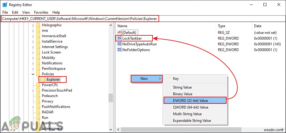Windows 10で「タスクバーをロックする」を無効化・有効化する2つの方法