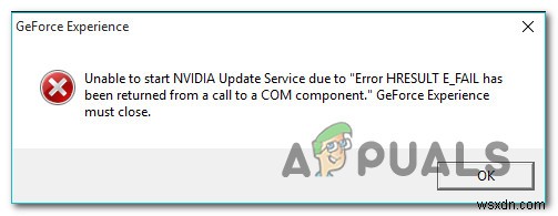 GeForce Experienceの「HRESULT E_FAIL」エラーを解決する3つの方法