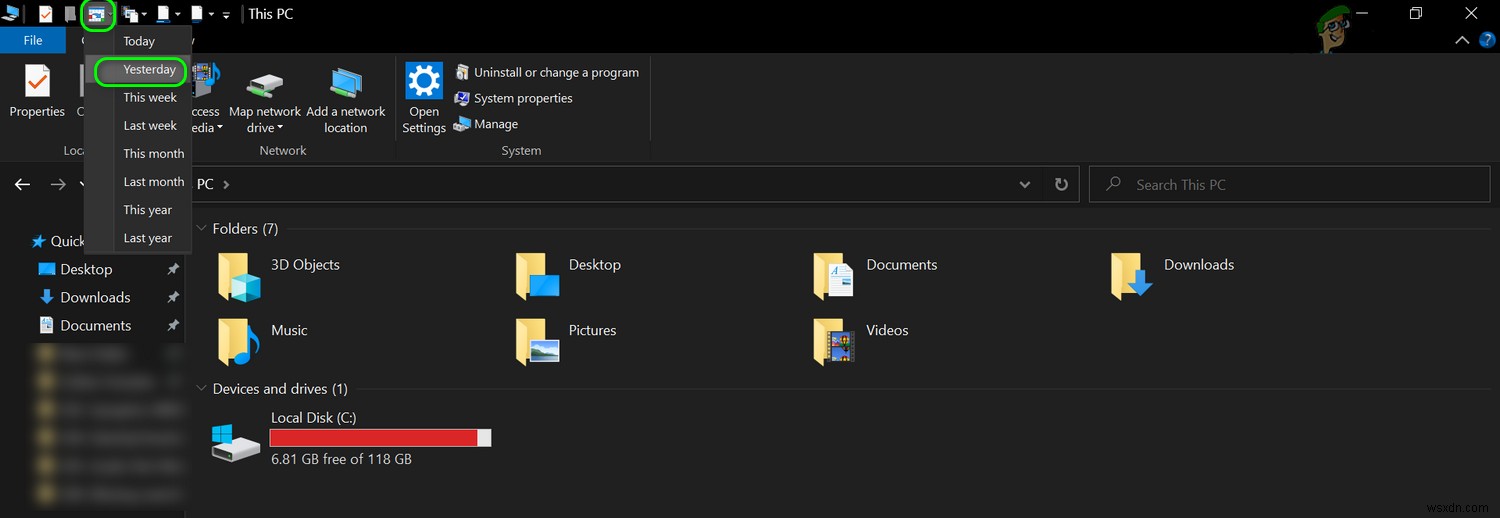 【解決】Windows 10（1909以降）のエクスプローラーに[検索]タブが表示されないときの対処法