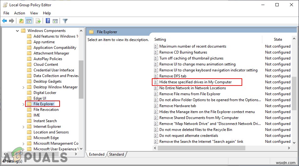 Windows 10のエクスプローラーで特定のドライブを非表示にする5つの方法