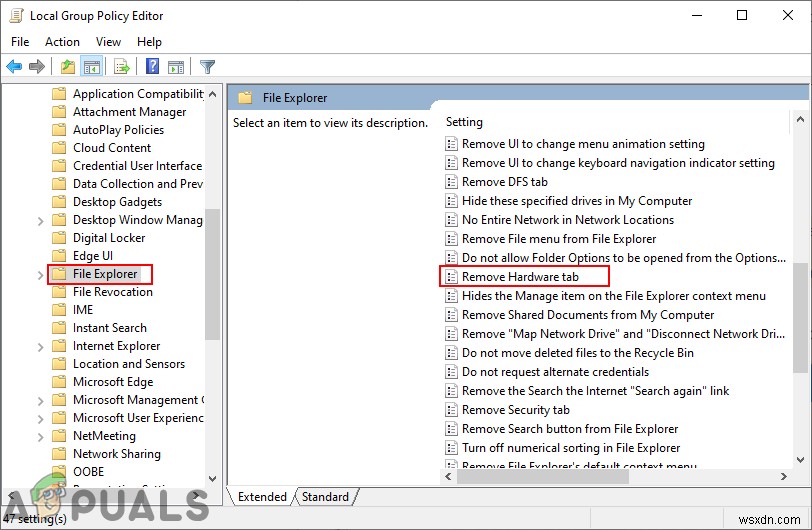 Windowsでプロパティウィンドウの「ハードウェア」タブを無効にする方法
