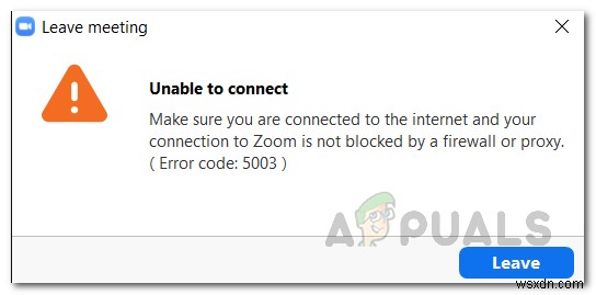 Zoomのエラーコード5003「接続できません」を解決する方法