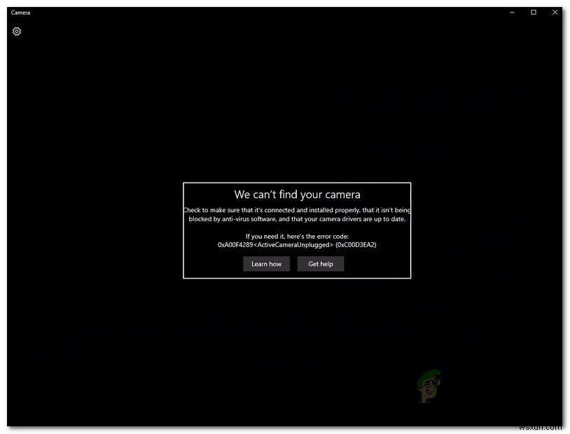 Windows 10でウェブカメラのエラーコード0xA00F4289を修正する方法