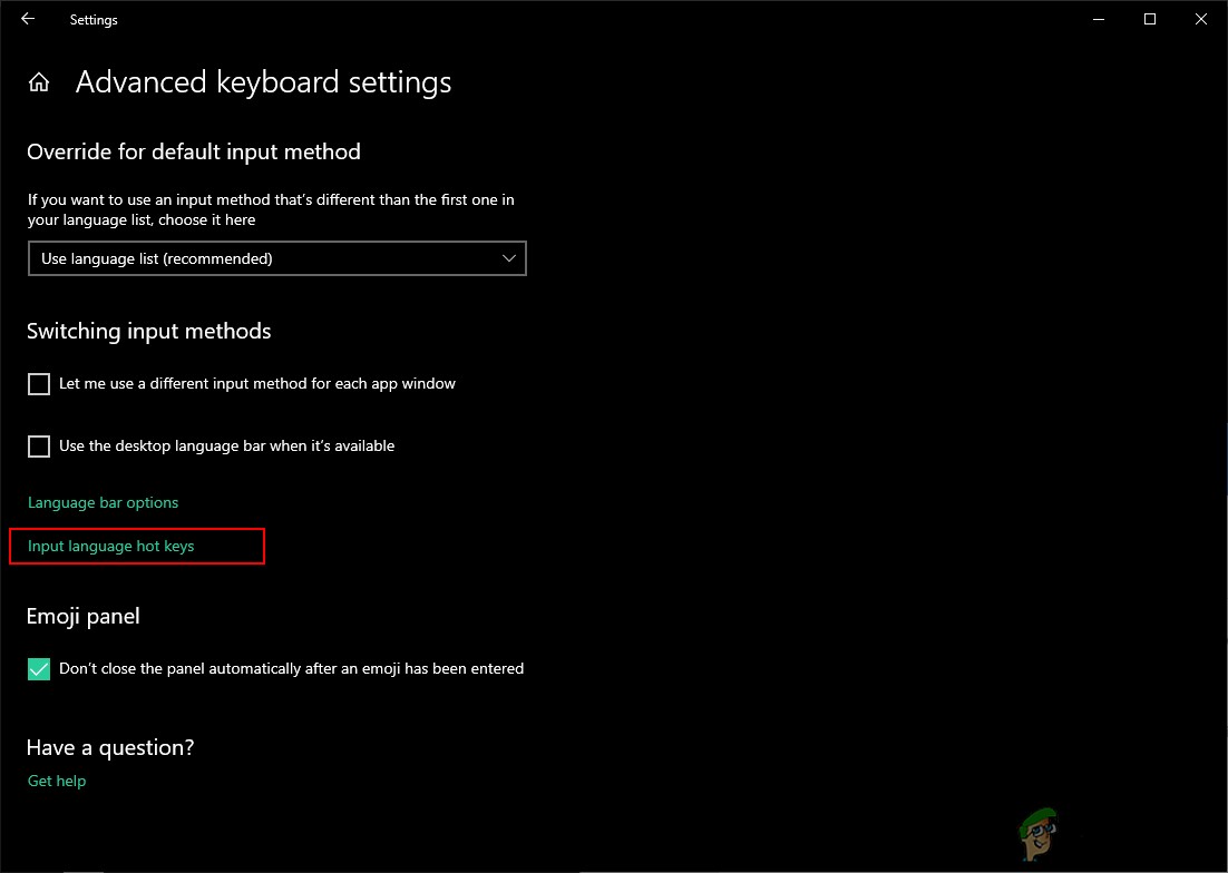 Windows 10でキーボードレイアウトと言語の切り替えショートカットを設定する方法