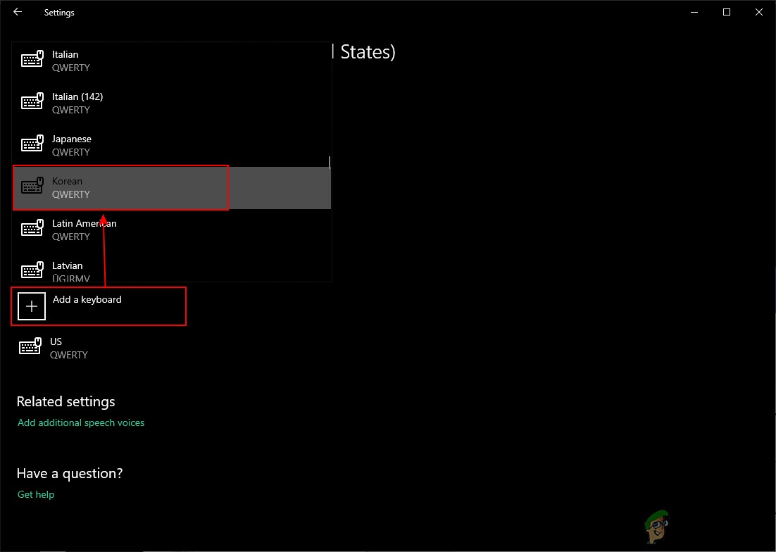 Windows 10でキーボードレイアウトと言語の切り替えショートカットを設定する方法