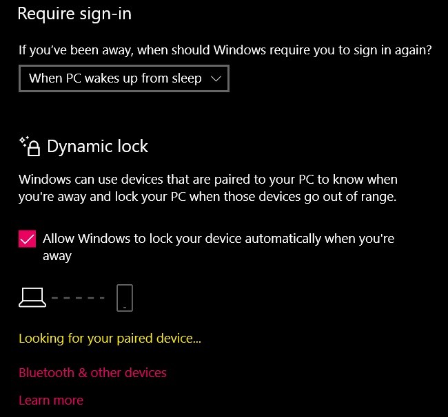 iPhoneとWindows PCを連携してダイナミックロックを設定する方法