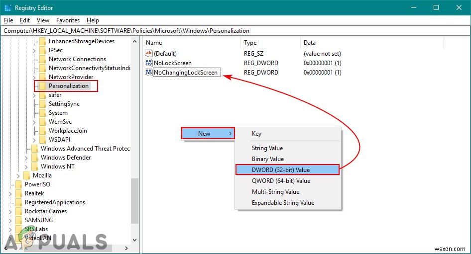 Windows 10でロック画面とログオン画像の変更を禁止する方法
