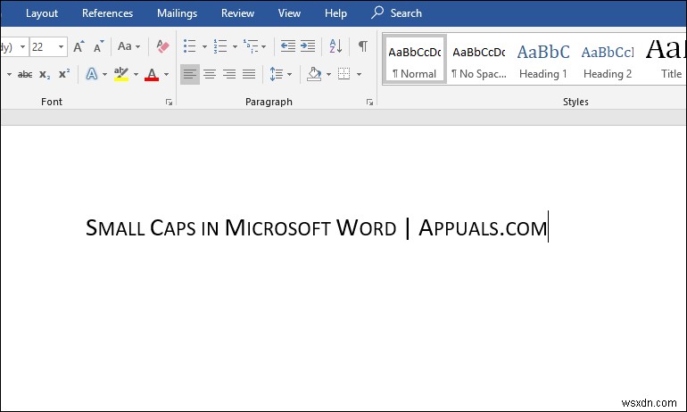 Microsoft Wordでスモールキャップス（小型大文字）を使う方法【初心者向け解説】