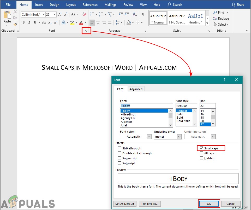 Microsoft Wordでスモールキャップス（小型大文字）を使う方法【初心者向け解説】