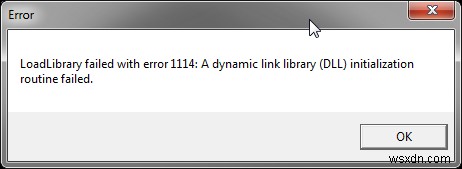 LoadLibraryがエラー1114で失敗するときの対処法を徹底解説