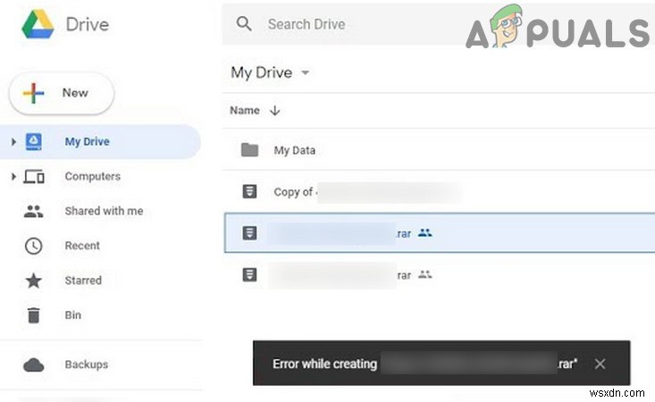 【解決】Googleドライブで「ファイルのコピーを作成中にエラーが発生しました」と表示される場合の対処法