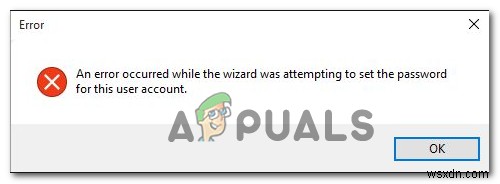 【解決法】「ウィザードがこのユーザーアカウントのパスワードを設定しようとしたときにエラーが発生しました」エラーの直し方