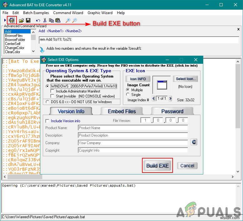 バッチファイル（BAT）を実行ファイル（EXE）に変換する3つの方法