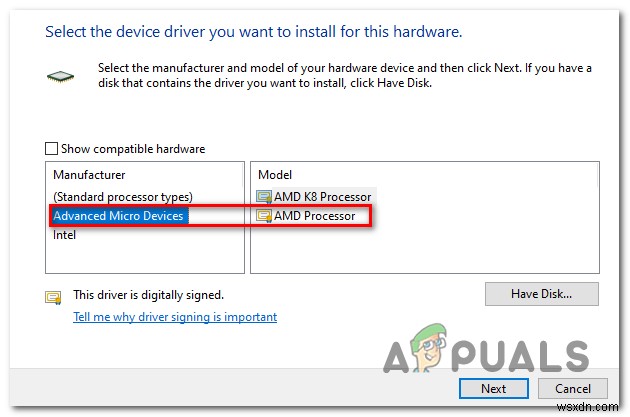 Windows 10でRyzenプロセッサーにドライバーエラー(コード32)が表示される場合の対処法