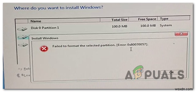 「選択したパーティションのフォーマットに失敗しました（エラー0x8004242d）」の解決方法