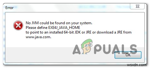 Windows 10で『No JVM could be found on your system (Exe4j_Java_Home)』エラーを修正する方法