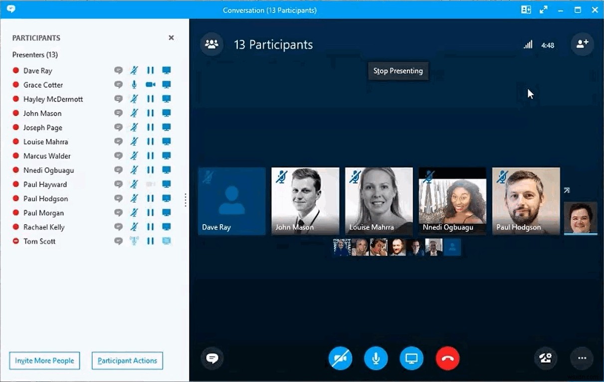 Skype for Businessの電話会議でプレゼンターを任命する方法