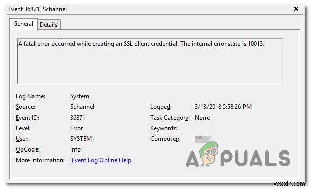 【Windows】「SSLクライアント資格情報の作成中に致命的なエラーが発生しました」の原因と解決方法