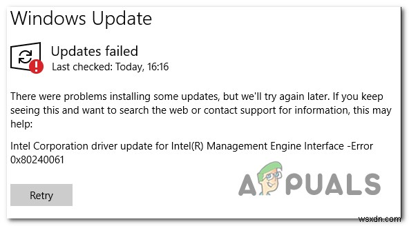 【解決策】Windows Updateでエラー0x80240061が発生する原因と対処法|Intel MEIドライバー編