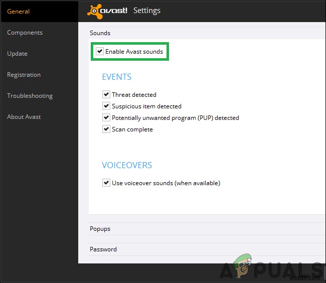 Avastの不要なポップアップ通知をブロックして非表示にする方法