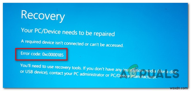 【Windows 10】エラーコード0xc0000185で起動しないときの対処法