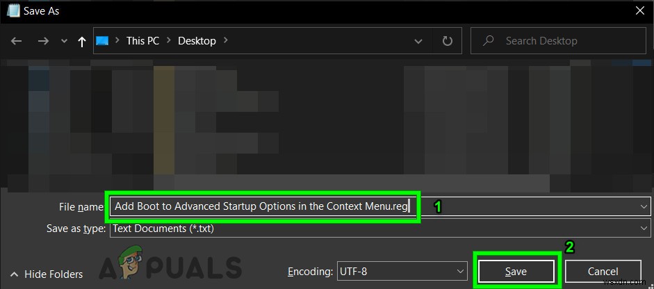 【Windows 10】デスクトップの右クリックメニューに「高度なスタートアップオプション」へのブートを追加する方法