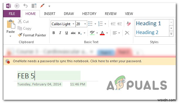 【解決法】「OneNoteでこのノートブックを同期するにはパスワードが必要です」エラーの直し方