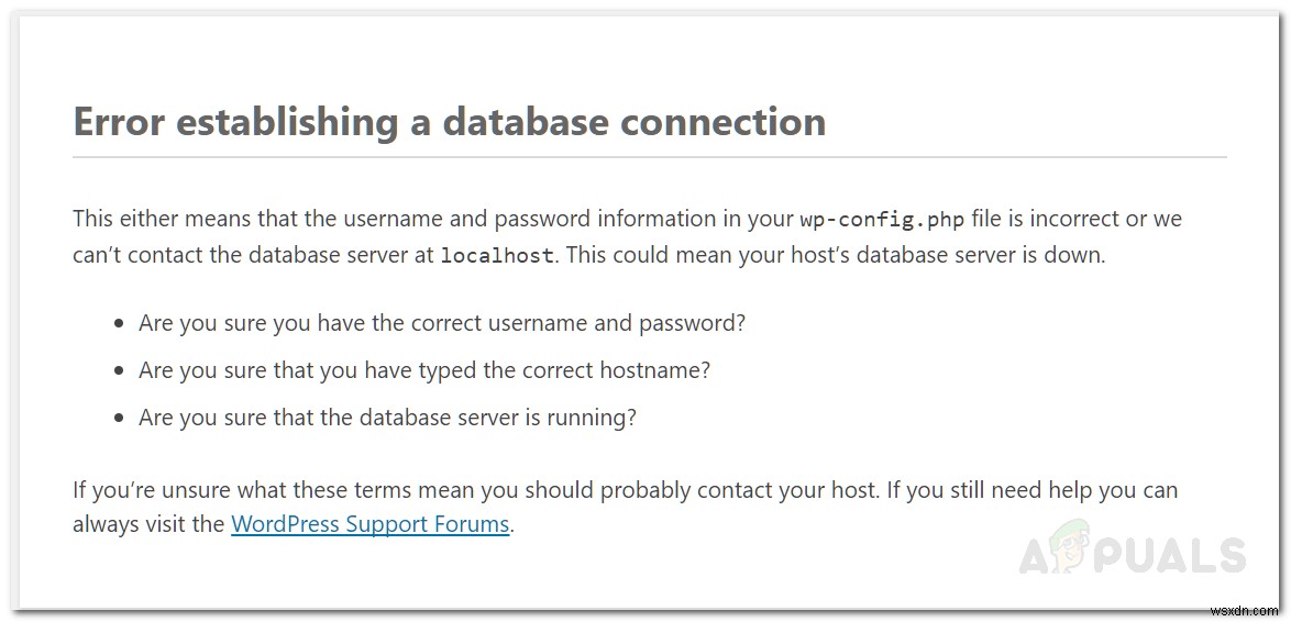 WordPressのデータベース接続エラーを解決する5つの対処法