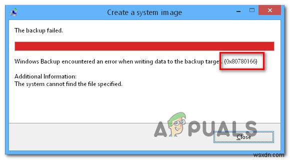 Windowsのバックアップで0x80780166エラーが発生する原因と解決方法