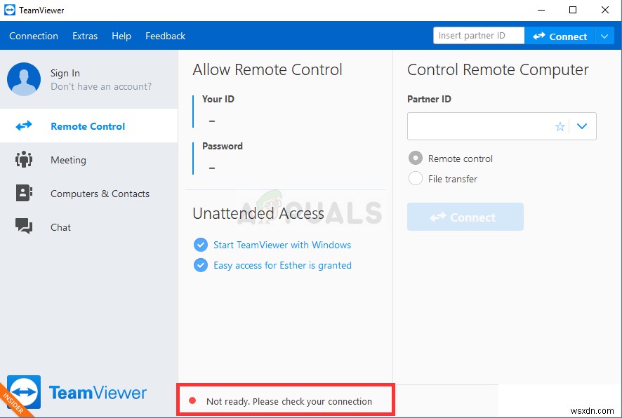 WindowsでTeamViewerの「接続を確認してください(準備ができていません)」エラーを解決する9つの対処法