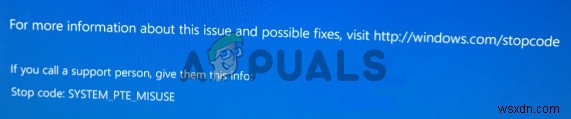 WindowsでSYSTEM_PTE_MISUSEのブルースクリーン(BSOD)エラーを解決する方法