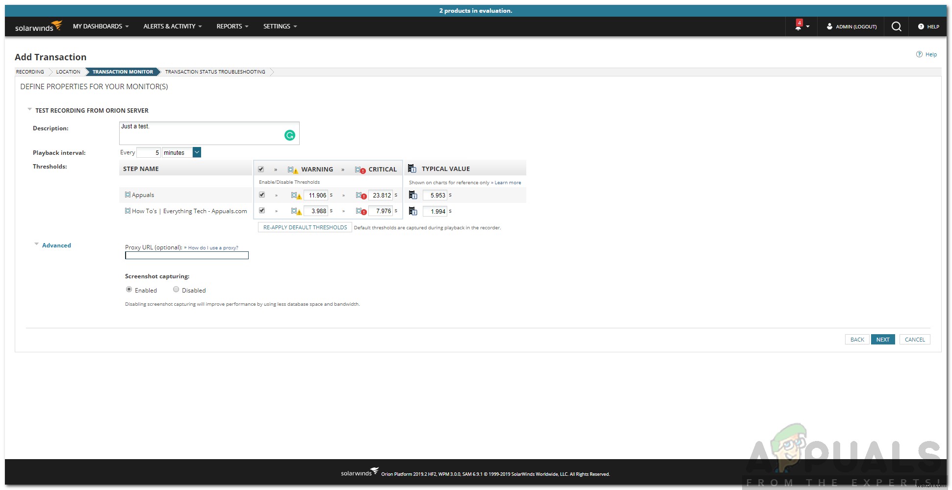 【SolarWinds】Website Performance Monitor(WPM)でWebサイトを常時監視する方法