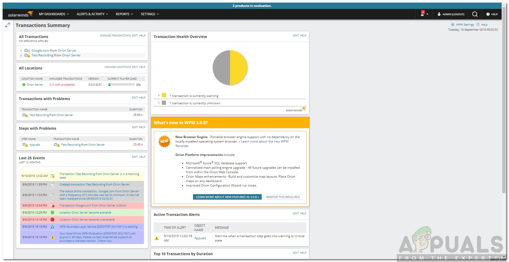 【SolarWinds】Website Performance Monitor(WPM)でWebサイトを常時監視する方法