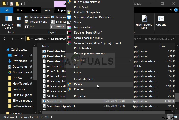 Windows 10でCortanaのメモリ使用量が異常に高いときの対処法