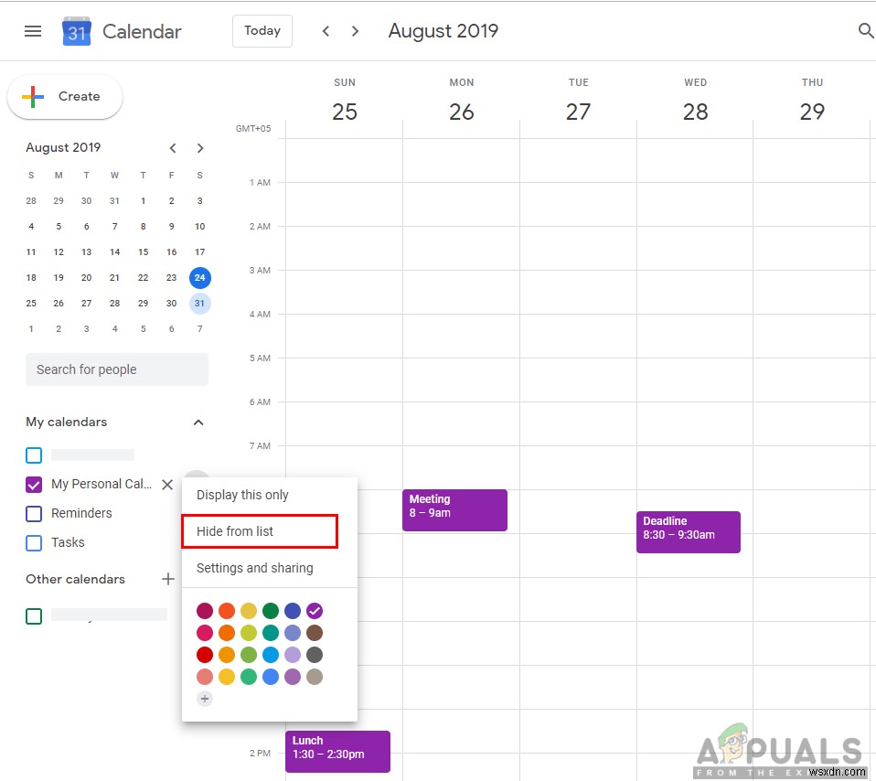 Googleカレンダーの削除・登録解除・非表示にする方法を徹底解説
