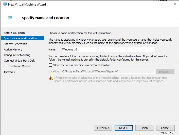 Hyper-V 2019で最初の仮想マシンを作成する手順を解説