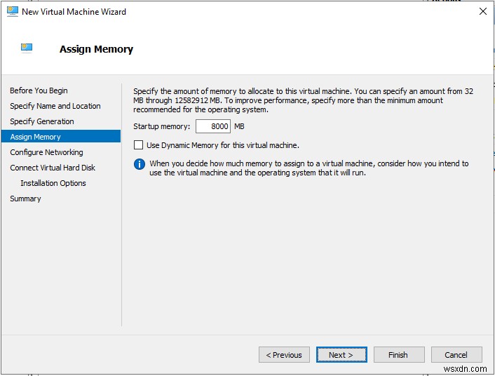 Hyper-V 2019で最初の仮想マシンを作成する手順を解説
