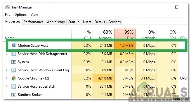 Modern Setup Host(モダンセットアップホスト)とは?ディスク使用率が高くなる問題の対処法