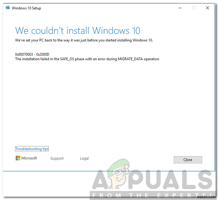 Windowsアップグレードエラー「0x80070003-0x2000D」の原因と修正方法を解説