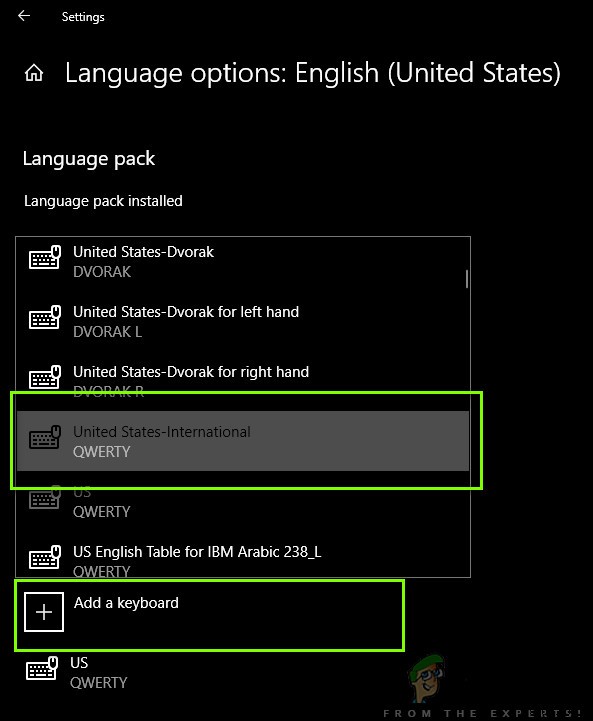 Windows 10でインターナショナルキーボードを追加・切り替える方法