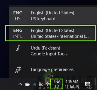 Windows 10でインターナショナルキーボードを追加・切り替える方法