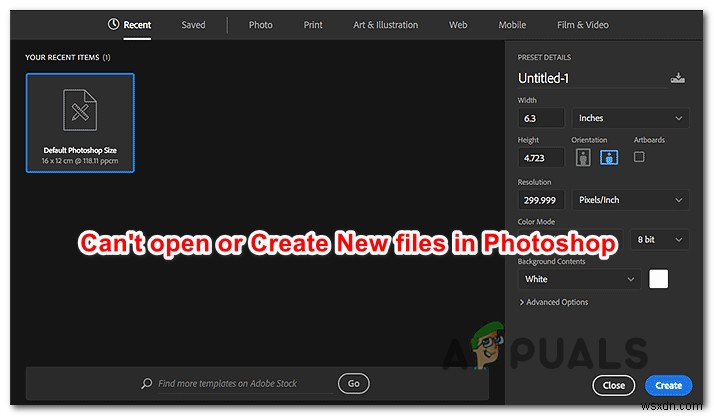 Photoshopで新規ファイルを作成できない・既存ファイルが開けないときの対処法7選