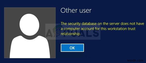 Windowsで「サーバー上のセキュリティデータベースにこのワークステーションの信頼関係のコンピュータアカウントがありません」エラーを修正する方法