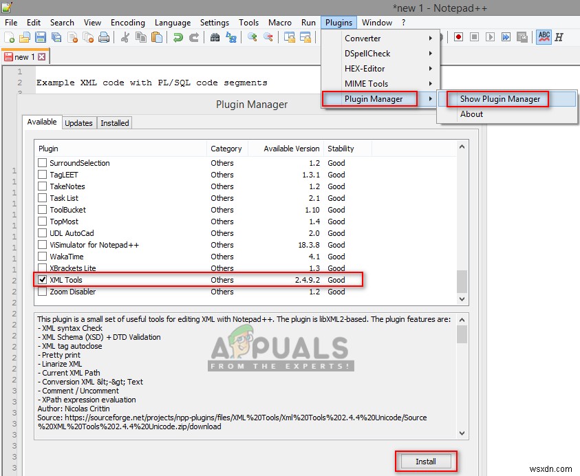 Notepad++でXMLファイルを整形・インデントする方法|Plugin ManagerとXML Toolsの使い方