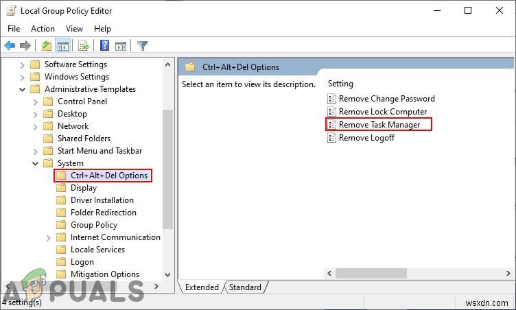 Windowsで標準ユーザーのタスクマネージャーを無効にする2つの方法