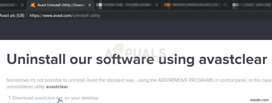 「AvastUI.exe」エントリポイントが見つかりませんエラーの解決方法