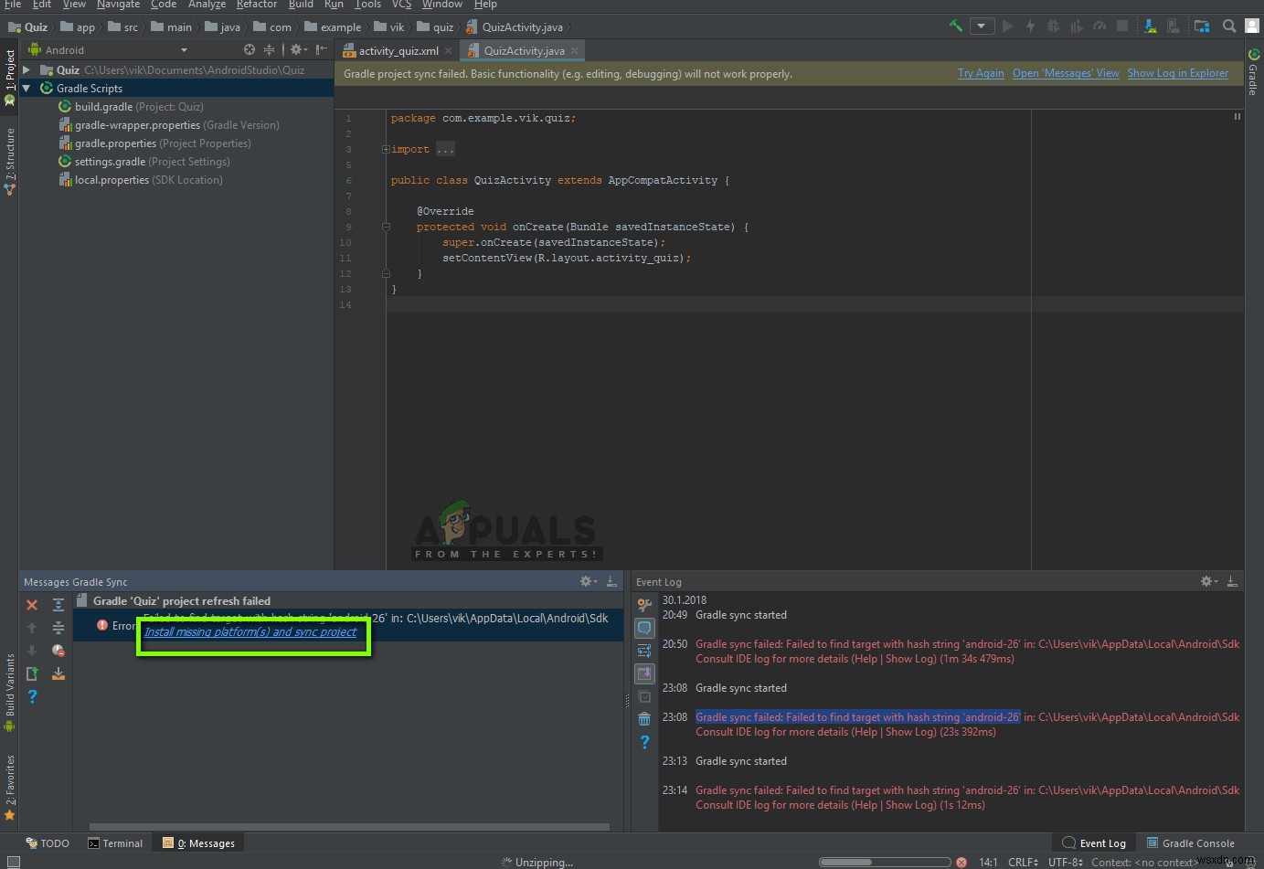 【解決】Android Studioで「Gradleプロジェクトの同期に失敗しました」エラーが出る原因と対処法